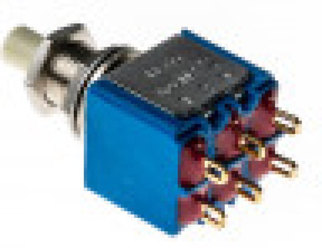 18545CD, Pushbutton Switches DPDT On-Mom 0.1A 30VDC