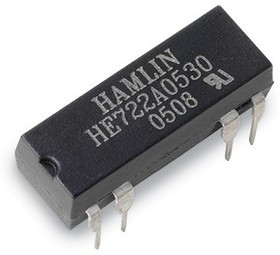 HE721A0510, Герконовое реле, SPST-NO, 5 В DC, Серия HE700, Сквозное Отверстие, 0.15 Ом, 500 мА HE721A0510, Герконовое реле, SPST-NO, 5 В DC, Серия HE700, Сквозное Отверстие, 0.15 Ом, 500 мА