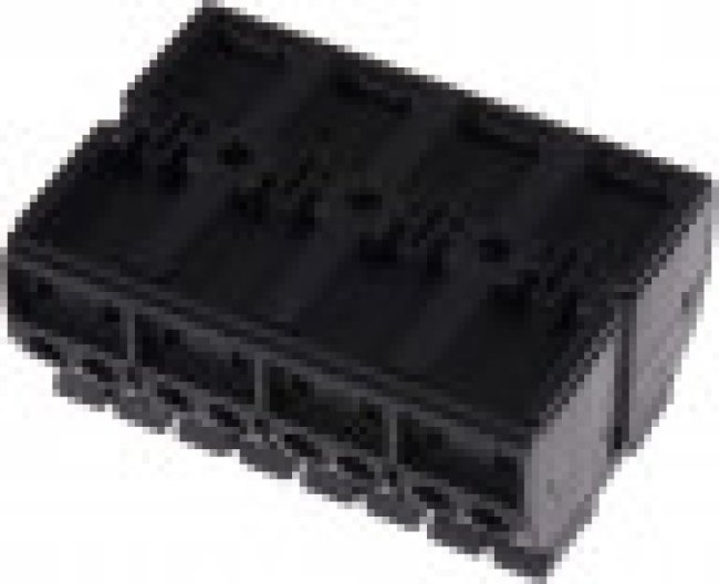 862-1504, 862 Series Terminal Strip, 4-Way, 32A, 20 12 AWG, Wire, Push-In Cage Clamp Termination