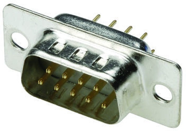 A-DS 25 PP/Z, A-DS 25 Way Through Hole D-sub Connector Plug, 2.77mm Pitch