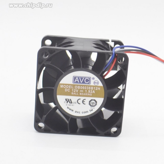 Вентилятор AVC DB06038B12H 1.92A 12v 3pin 60x60x38мм