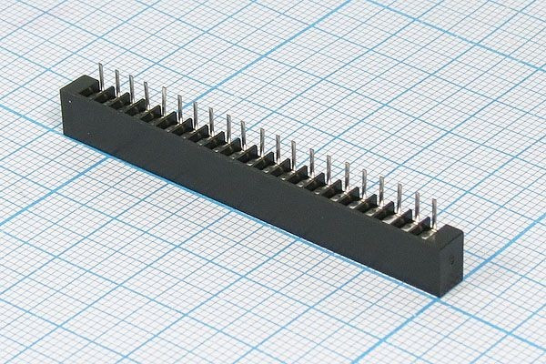 Разъем FB-15R розетка, шаг P2.54, контакты 15P, на шлейф/плату, угловой, FB-15R