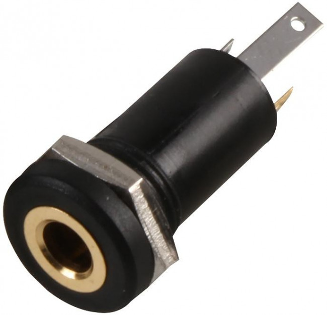 PSG08282, Телефонный аудио разъем, 3 контакт(-ов), Гнездо, 3.5 мм, Монтаж на Шасси