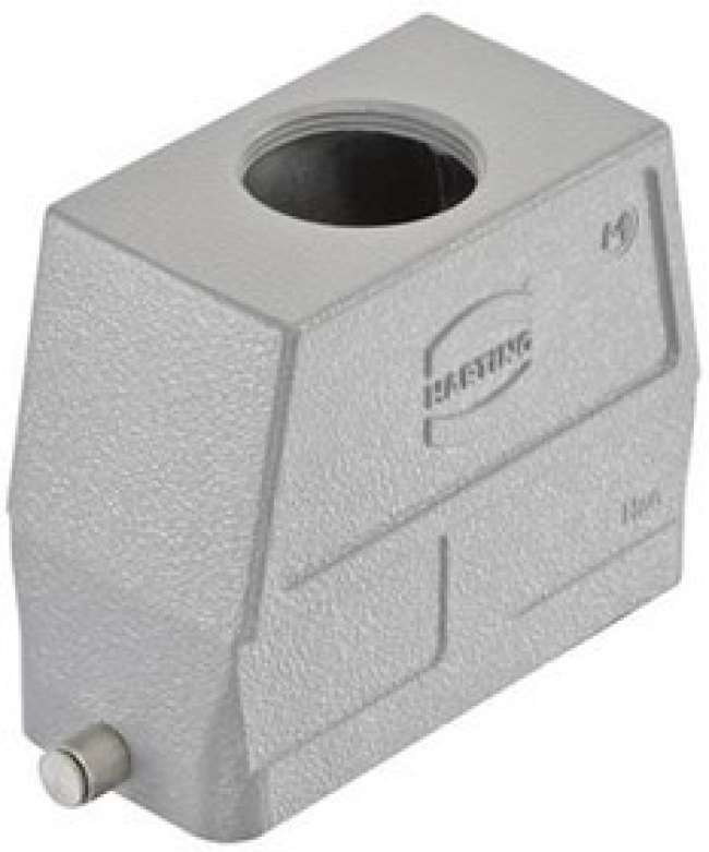 19300160448, Heavy Duty Power Connectors METAL HOOD HAN 16B 1 LVR LCKING