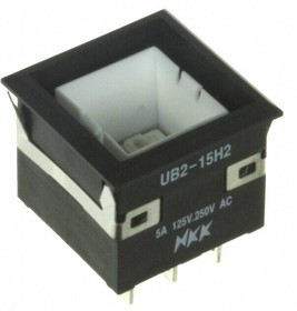 UB215KKW016G, Pushbutton Switches SPDT ON(ON) BLUE LED SOLDER LUG BODY ONL