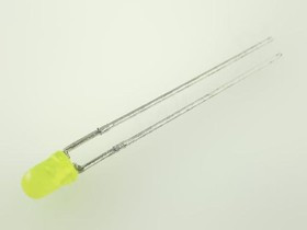 L-934LYD, Светодиод 3мм/желтый/588нм/ 0.7-1.5мкд/50°/2мА