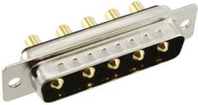 681M5W5103L001, 681M 5 Way Panel Mount D-sub Connector Plug, 2.77mm Pitch 681M5W5103L001, 681M 5 Way Panel Mount D-sub Connector Plug, 2.77mm Pitch