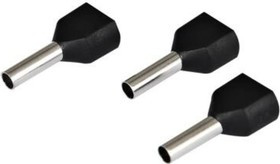 Наконечник-гильза Ншви2 1.5-8 мм изол. двойной черный уп 100 шт 084-04-56,084-04-056 4670042794241