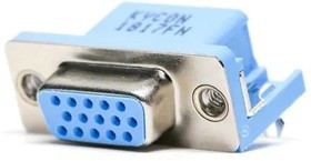 K66X-E15S-N-VESA, D-Sub High Density Connectors .350 15P RECPT R/A BRD LOCK VESA