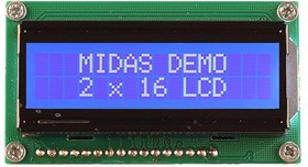 MC21605H6W-BNMLW3.3-V2, Буквенно-цифровой ЖКД, 16 x 2, Белый на Черном, 3.3В, Параллельный, Английский, Японский MC21605H6W-BNMLW3.3-V2, Буквенно-цифровой ЖКД, 16 x 2, Белый на Черном, 3.3В, Параллельный, Английский, Японский