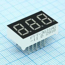 FYT-3631AG-11, 9.2mm OK Зелёный 14-18mcd