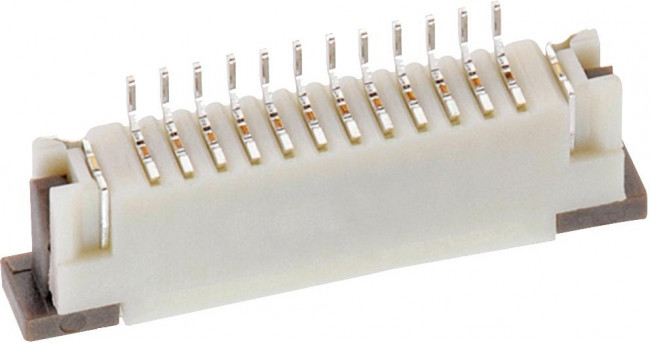 68611814122, 686 1mm Pitch 18 Way Straight FPC Connector