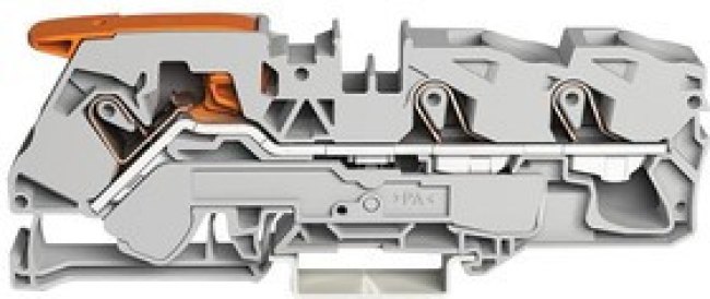 2116-1301, Клеммная колодка на DIN рейку, Through, 3 вывод(-ов), 20 AWG, 6 AWG, 16 мм², Зажим, 76 А 2116-1301, Клеммная колодка на DIN рейку, Through, 3 вывод(-ов), 20 AWG, 6 AWG, 16 мм², Зажим, 76 А