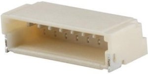 10147606-00006LF, Minitek 1.0mm R/A SMT Header, 6 Positions, Tin Plating, Natural Color