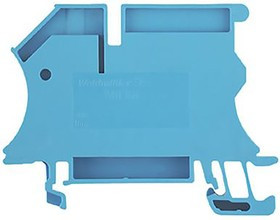 1019000000, WNT Series Blue DIN Rail Terminal Block, 16mm², Single-Level, Busbar Termination