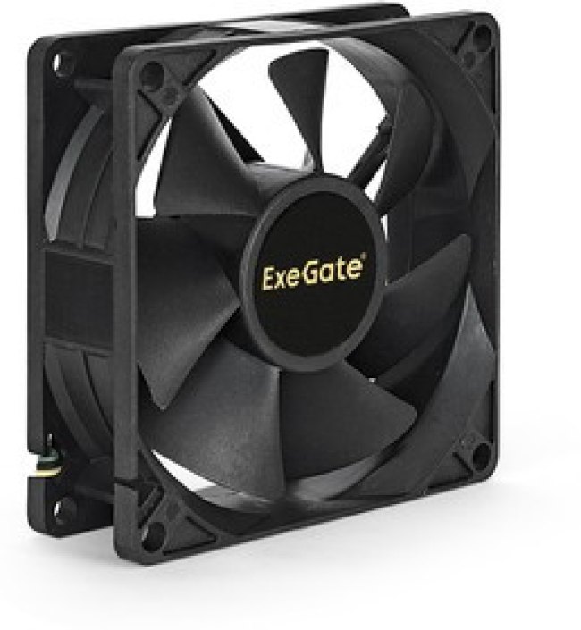 Вентилятор ExeGate EX08025B4P-PWM, 80x80x25 мм, 2-Ball (двойной шарикоподшипник), 4pin, PWM, 22dBA