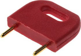 D3088-99, Circuit Board Hardware - PCB SHORTING LINK PLUG RED INSULATED