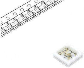 PBLB-1CQA-TCL, Power LED; UV-A,UV-C; 120°; 30mA; ?d: 265?280nm,400?410nm
