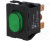 1670.5202, Illuminated Pushbutton Switch ON-OFF DPST LED 250 VAC Green None