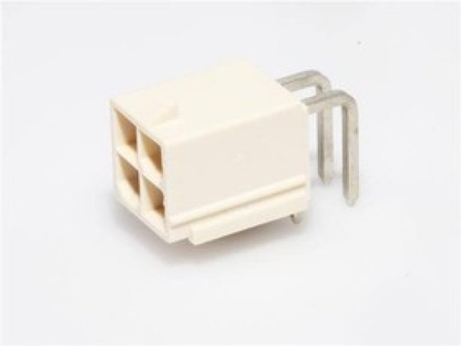 874270402, Conn Wire to Board HDR 4 POS 4.2mm Solder RA Side Entry Thru-Hole Mini-Fit Jr Tray 874270402, Conn Wire to Board HDR 4 POS 4.2mm Solder RA Side Entry Thru-Hole Mini-Fit Jr Tray