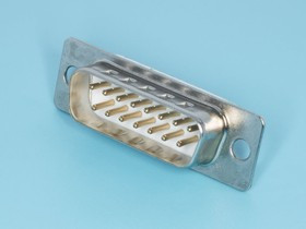 DB-15M, Разъем D-SUB 15 контактов, вилка на кабель, пайка