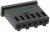280360, Conn Housing RCP 6 POS 2.54mm Crimp ST Cable Mount Black Bag