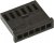 280360, Conn Housing RCP 6 POS 2.54mm Crimp ST Cable Mount Black Bag