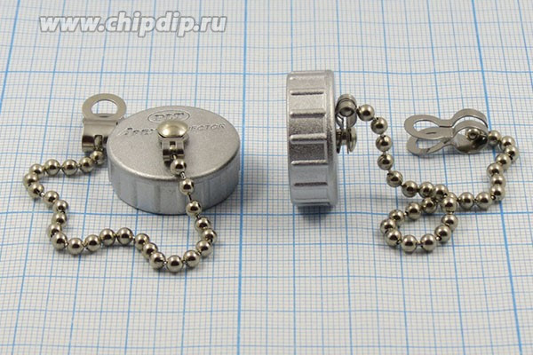 Разъем PLS-20 заглушка, резьба М22, монтаж на блок, кабель