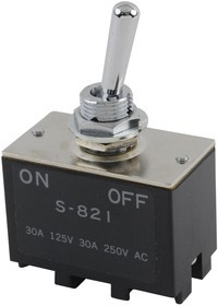 S821, SWITCH, TOGGLE, DPST, 30A, 250VAC