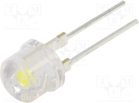 OSW4XA87A1U, LED; 8mm; white cold; 100°; Front: convex; 2.9?3.8V; Pitch: 5.16mm