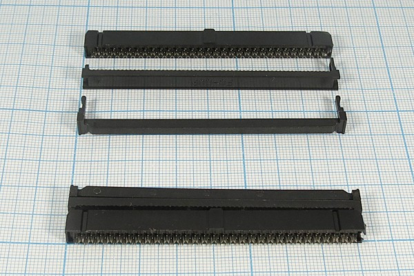 Гнездо IDC на 60 контактов, шаг 2.54x2.54мм, на шлейф; №1870 гн IDC\P2,54x2,54\ 60HP\шлейф\\IDC-60F
