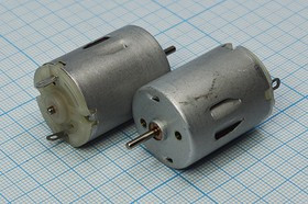 Двигатель постоянного тока 6В, 10800 об/мин; Q-7972 двиг 6В\0,18А\прав\10800\ 24x36m45\RC-280SA-2485