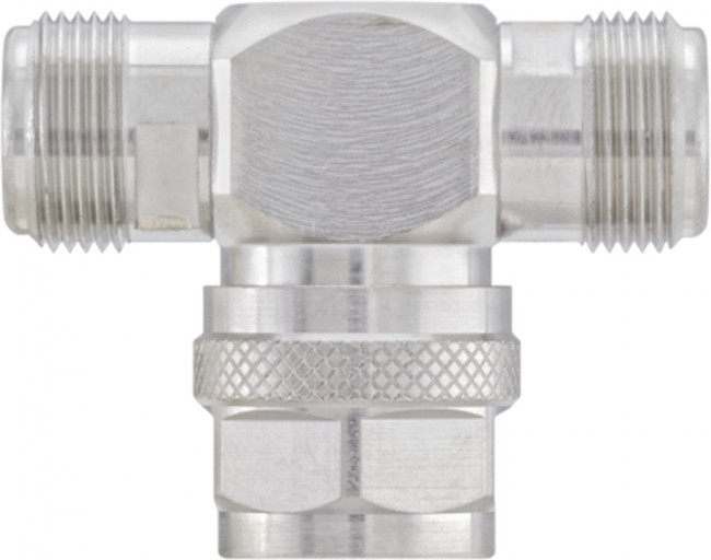 53S301-K00N5, RF Adapters - Tee Type N Jack/Jack/ Plug T-Adapter