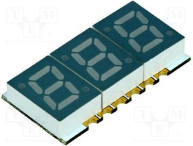 OSK3028A-IG, Дисплей: LED, 7-сегментный, 10мм, 0,28", II.зн: 3, зеленый, 5-15мкд OSK3028A-IG, Дисплей: LED, 7-сегментный, 10мм, 0,28", II.зн: 3, зеленый, 5-15мкд