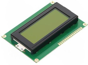 RC1604A-YHY-ESX, Дисплей LCD, алфавитно-цифровой, STN Positive, 16x4, зеленый, LED RC1604A-YHY-ESX, Дисплей LCD, алфавитно-цифровой, STN Positive, 16x4, зеленый, LED