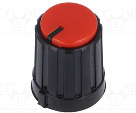 GTC6M-13X16-C, Ручка, миниатюрный,с указателем, пластик, dоси: 6мм, d13,3x16,5мм