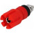CL159719, Гнездо, "банан" 4мм, 30А, 60ВDC, 48мм, красный, никелированные