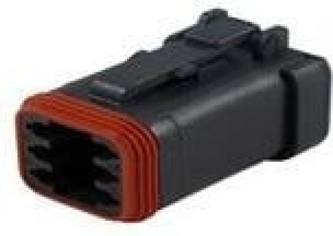 DT06-6S-EP06, Automotive Connectors 6 WAY DT BLACK PLUG W/ END CAP DT06-6S-EP06, Automotive Connectors 6 WAY DT BLACK PLUG W/ END CAP