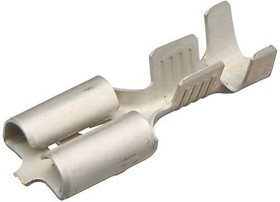 6-160448-5, Клемма ножевая 6.3мм, гнездо, провод 1.0-2.5мм² (контакт для розетки FASTIN-FASTON 6.3)