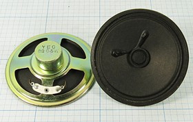 Динамик, диаметр/толщина 77x25мм, 8 Ом, 0.5Вт; № 6487 дин 77x25\ 8\0,5\мет/бум\ 2C\YD78-13-8\YEC Динамик, диаметр/толщина 77x25мм, 8 Ом, 0.5Вт; № 6487 дин 77x25\ 8\0,5\мет/бум\ 2C\YD78-13-8\YEC