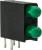 553-0222F, LED Circuit Board Indicators GREEN DIFFUSED LOW CURRENT