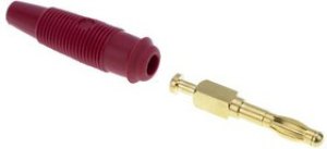 972518701, Red Male Banana Plug Solder 30 V ac, 60 V dc 972518701, Red Male Banana Plug Solder 30 V ac, 60 V dc
