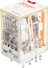 RKF4CO730LT, Реле 4пер. 230VAC, 6A/250VAC LED+тест. кнопка