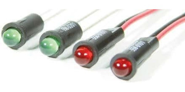 558-0302-003F, PANEL MOUNT INDICATOR, LED, 3.96MM, YELLOW, 5V