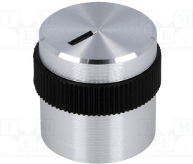 A1416449, Ручка, с указателем, алюминий,пластмасса, dоси: 4мм, d15,9x15мм