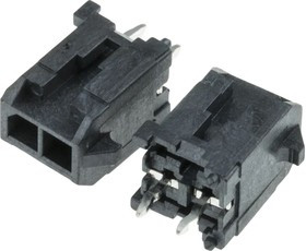SCT3001WV-2x01P, Разъем Micro-Fit 3.0 розетка на плату прямая 2pin
