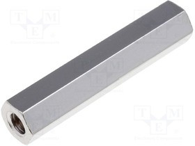 M30025.00.65, Дистанцирующая стойка с резьбой; 25мм; Внутр.резьба: M3; латунь