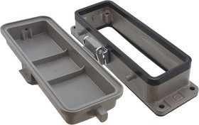 09300240302, Heavy Duty Power Connectors HAN 24B BULKHEAD METAL 2 LEVERS