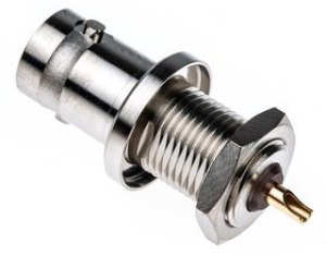 R141603000W, jack Panel Mount BNC Connector, 50, Solder Termination, Straight Body R141603000W, jack Panel Mount BNC Connector, 50, Solder Termination, Straight Body