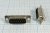 DS1033-15MBNSISS, (DB-15M), вилка 15 pin на кабель (пайка)